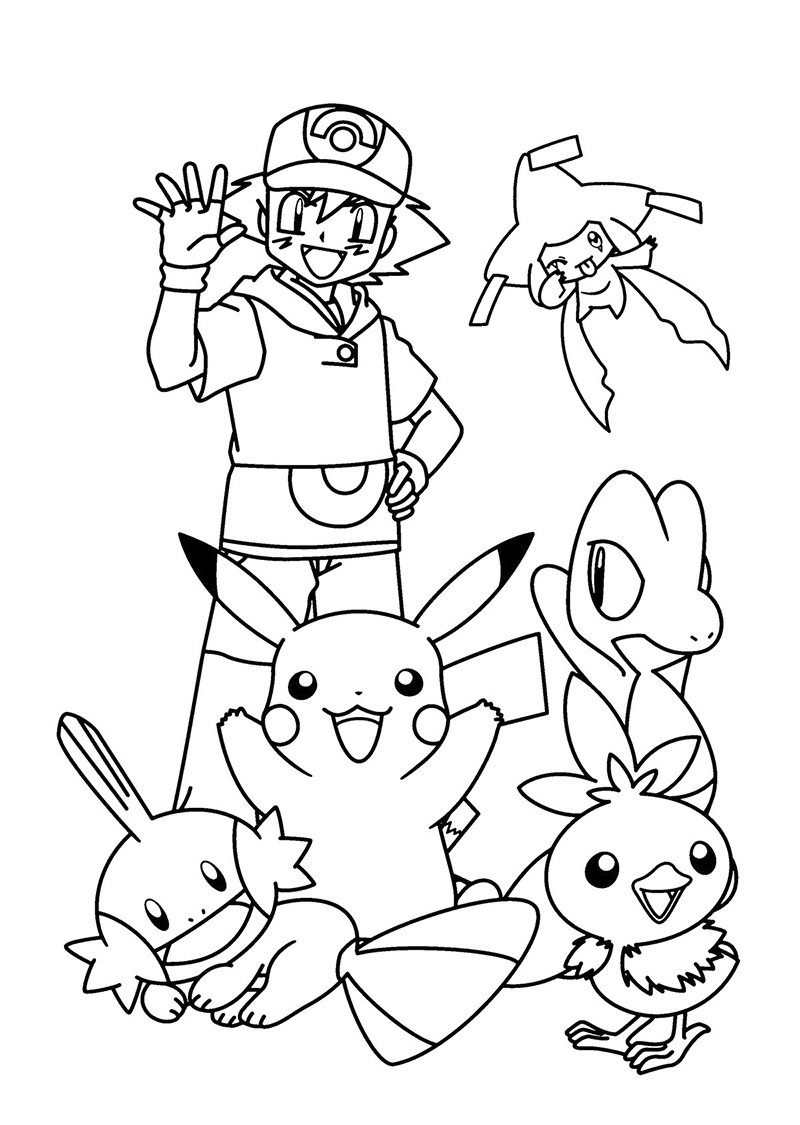 Pokémon Coloring Pages. 110 Images for Free Printing