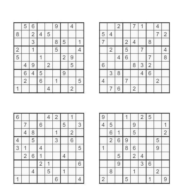 42 Modelos de sudoku para imprimir de todos os níveis - Artesanato Passo a  Passo!