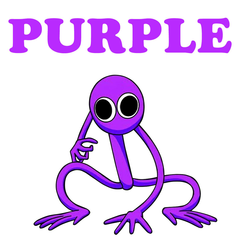 Imágenes Prediseñadas de Purple Rainbow Friends | Descargar PNG