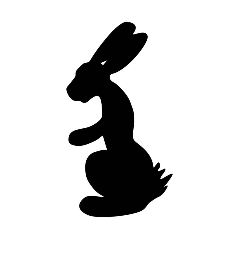 Stencil di Coniglio da Scaricare e Stampare