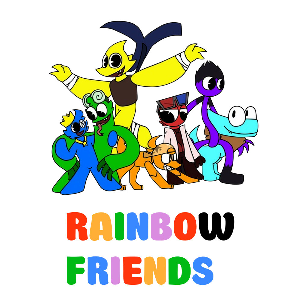 Fundo transparente Red Rainbow Friends PNG para baixar