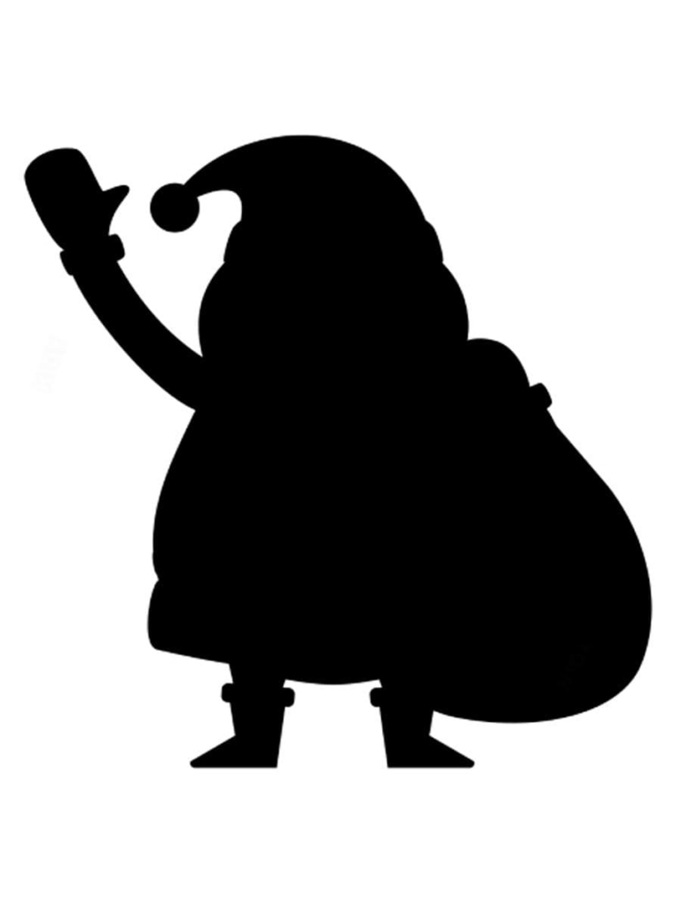  Schablonen Weihnachtsmann 