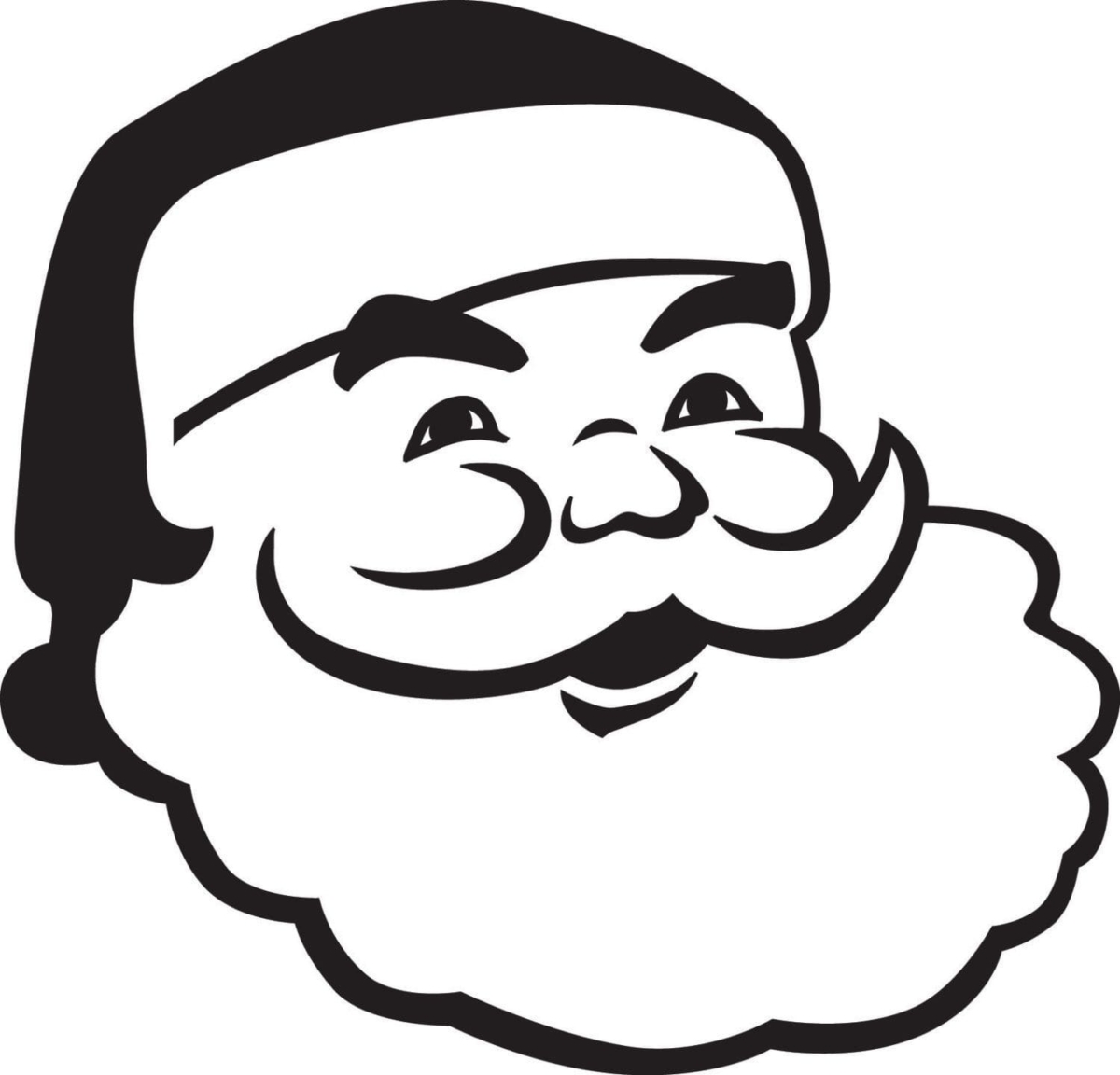 Santa Claus Stencils Free Printable