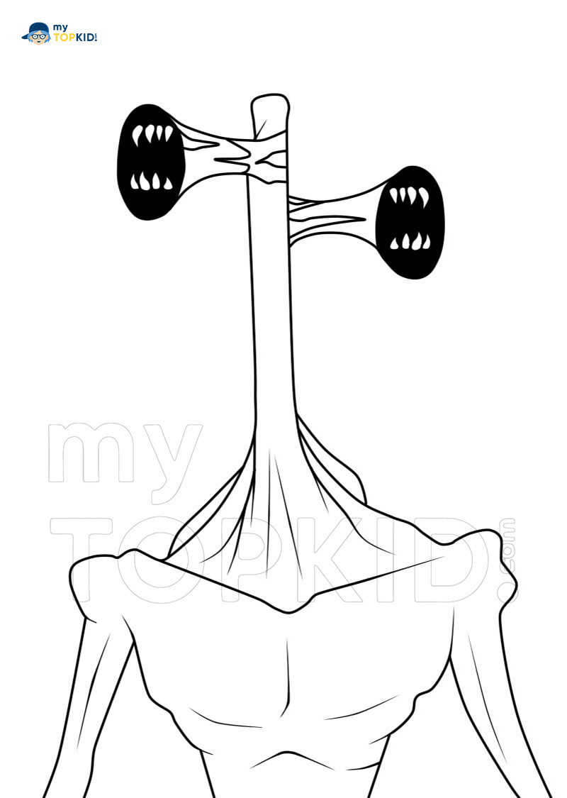 Siren Head Coloring Page Print Coloring Pages