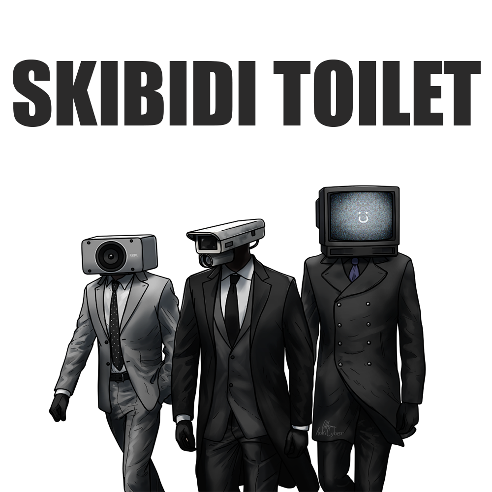 Bilder Skibidi Toilet auf transparentem hintergrund