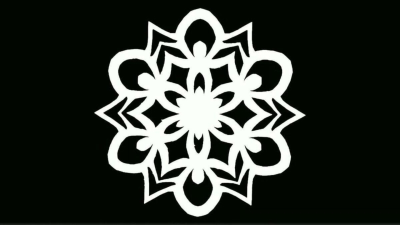 Stencil di Fiocco di Neve da Stampare