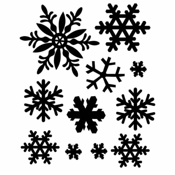 Schablonen Schneeflocke | Kostenlos Vorlagen zum Ausdrucken