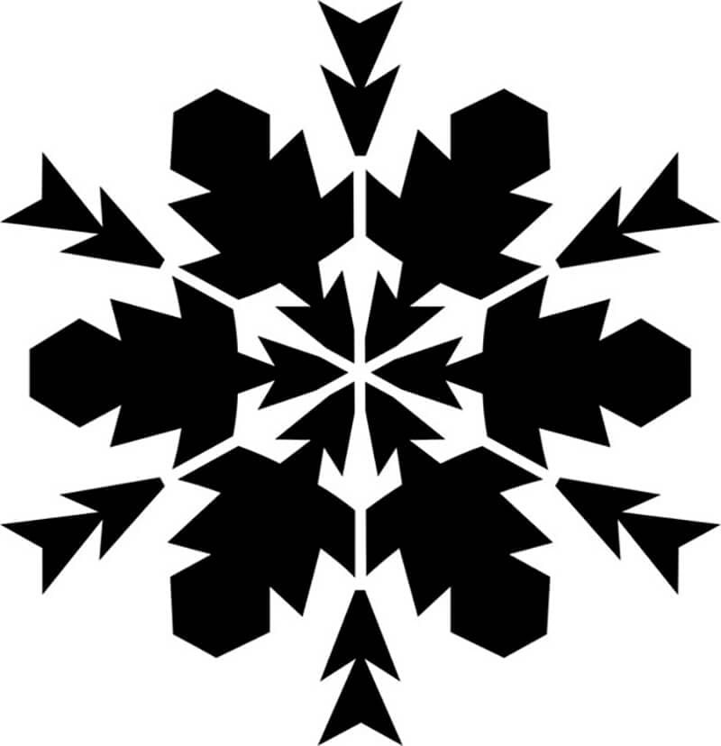 Schablonen Schneeflocke | Kostenlos Vorlagen zum Ausdrucken