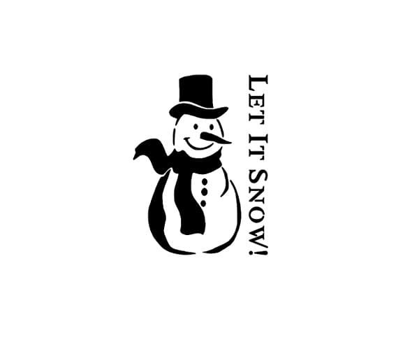 Schablonen Schneemann | Kostenlos Vorlagen zum Ausdrucken