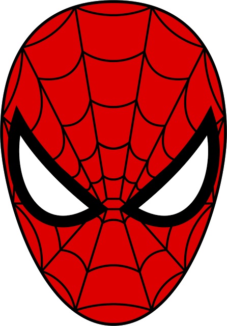 Máscaras Spiderman (Hombre araña) de papel. Plantilla de impresión