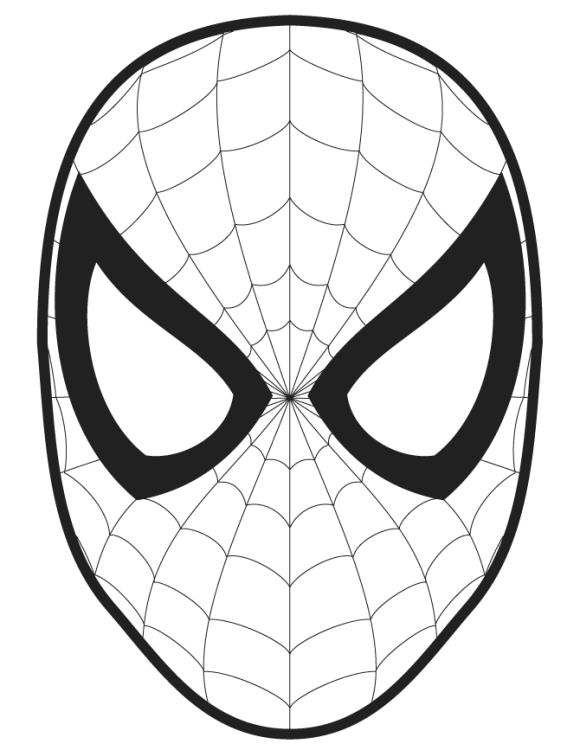 Homem Aranha Máscara de papel. Imprima e faça você mesmo