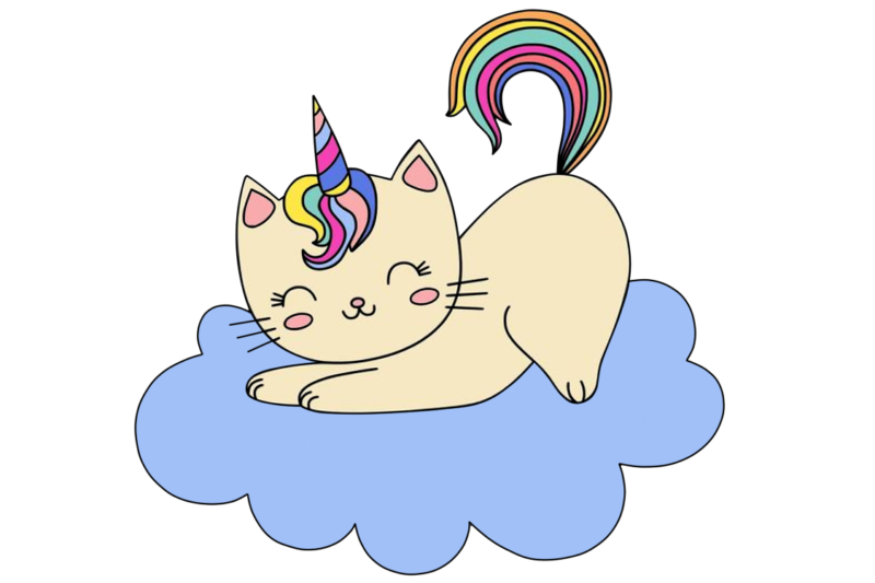Bezpłatne Obrazy Kot Jednorożec PNG