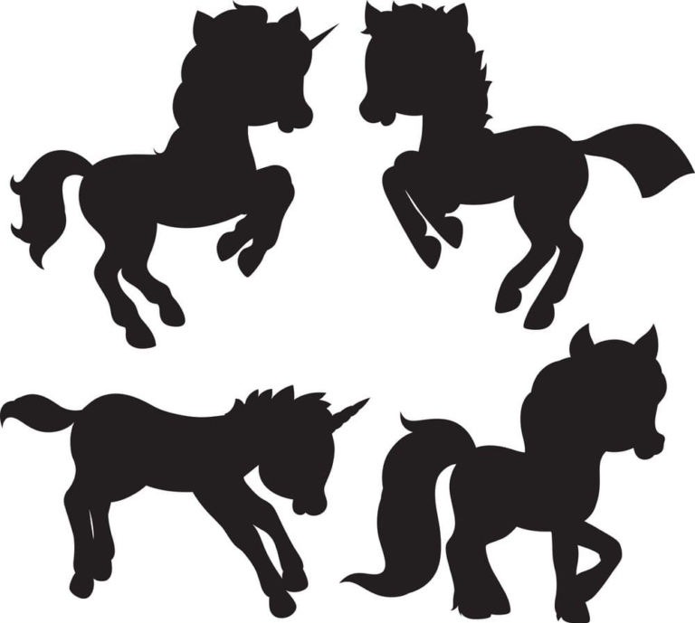 Schablonen Einhorn | Kostenlos Vorlagen zum Ausdrucken