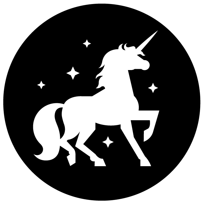 Stencil di Unicorno da Stampare