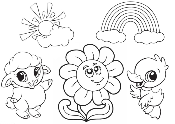 Rainbow Coloring Pages. Free Printable 90 best images